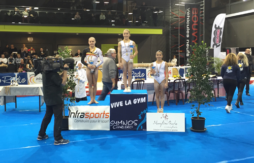 Podium barres asymétriques Top gym 2015 belgique