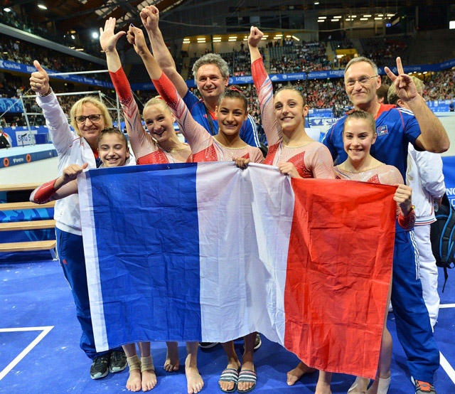 L'équipe de France de Gymnastique