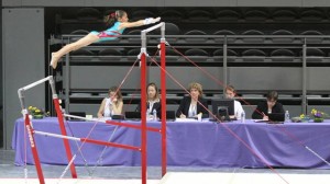 Oréane Léchenault en finale individuelle de gymnastique 2011 à Toulouse