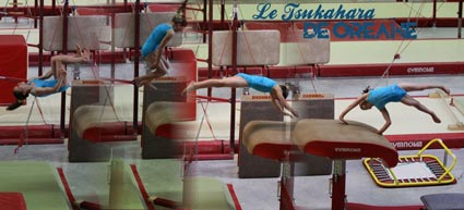 Tsukahara par la gymnaste Oréane Léchenault